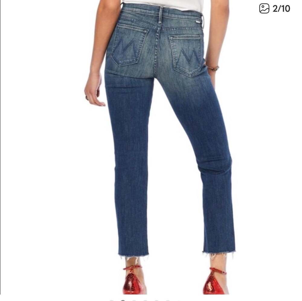 MOTHER The Rascal Ankle Step Fray Jeans in Field of Dreams